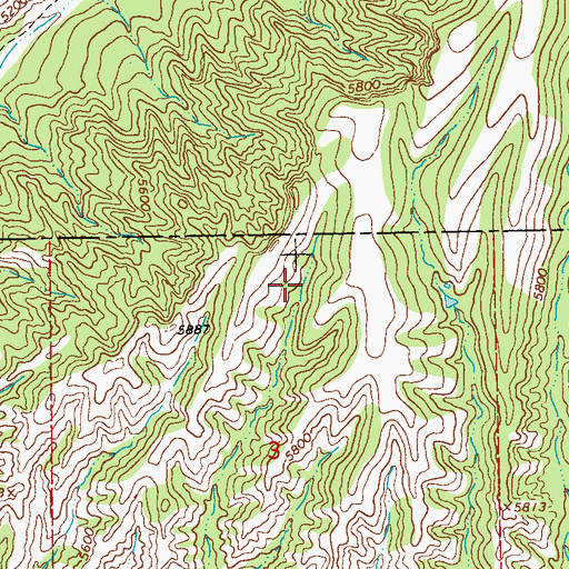 Topographic Map of Clay Bank Tank, NM