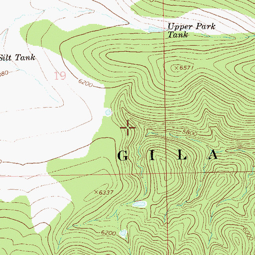 Topographic Map of Carcass Basin Number Three, NM