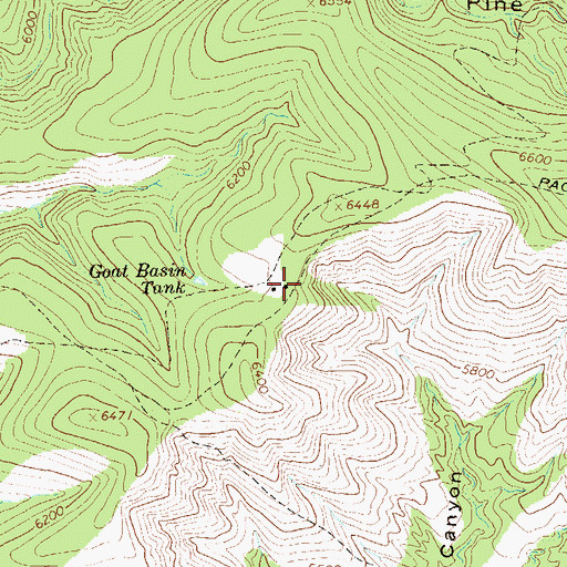 Topographic Map of Hollimon Cabin, NM