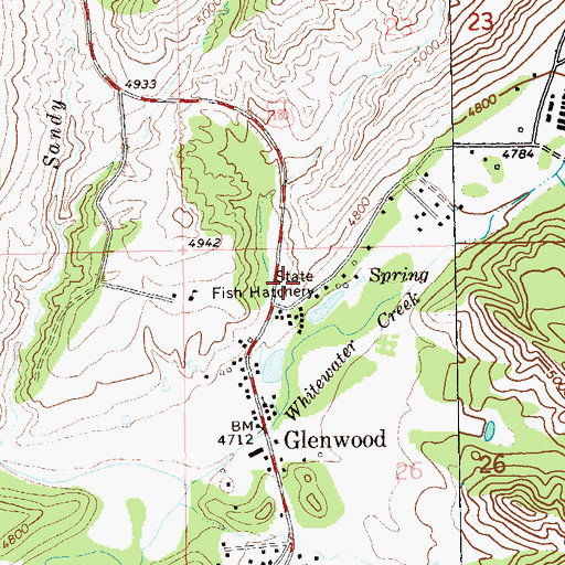 Topographic Map of New Mexico State Fish Hatchery, NM