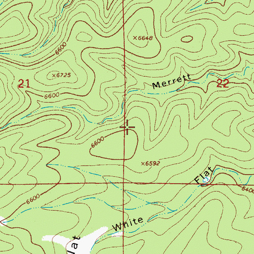 Topographic Map of Jackson Trick Tank, NM