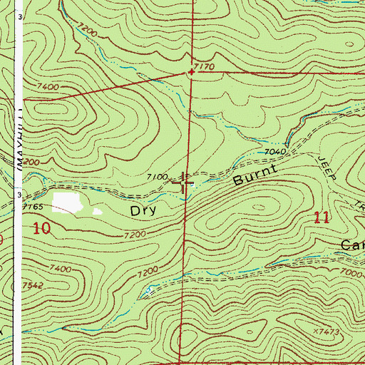 Topographic Map of Derrick Tank, NM