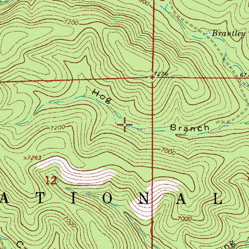 Topographic Map of Hog Branch Tank, NM
