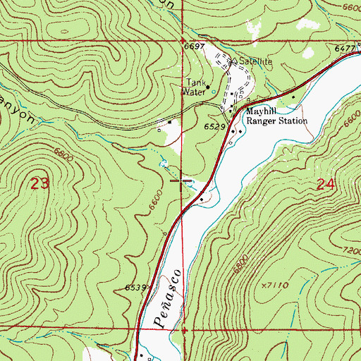Topographic Map of Lower McGee Tank, NM