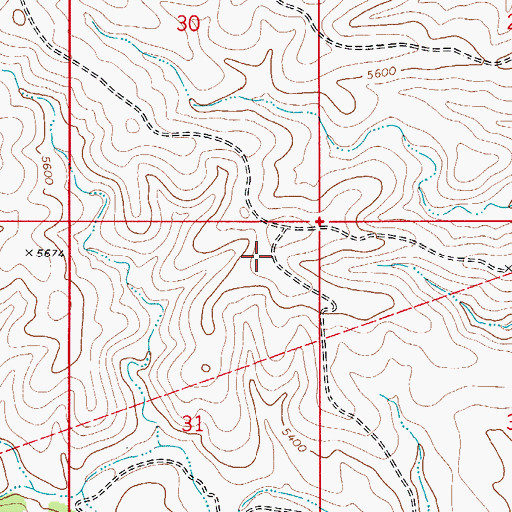 Topographic Map of South Sheep Water Storage Tank, NM