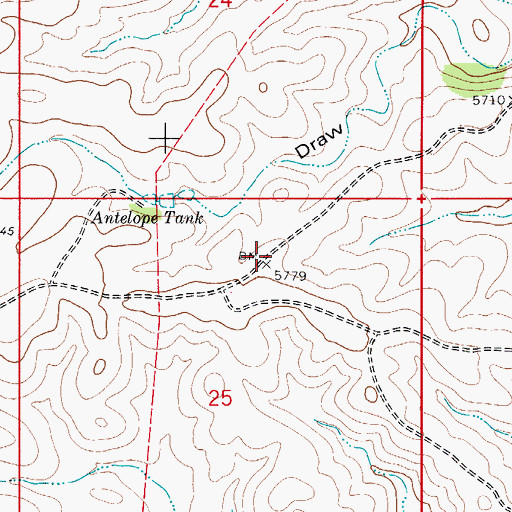 Topographic Map of Steel Water Storage Tank, NM