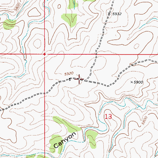 Topographic Map of Wildhorse Water Storage Tank, NM