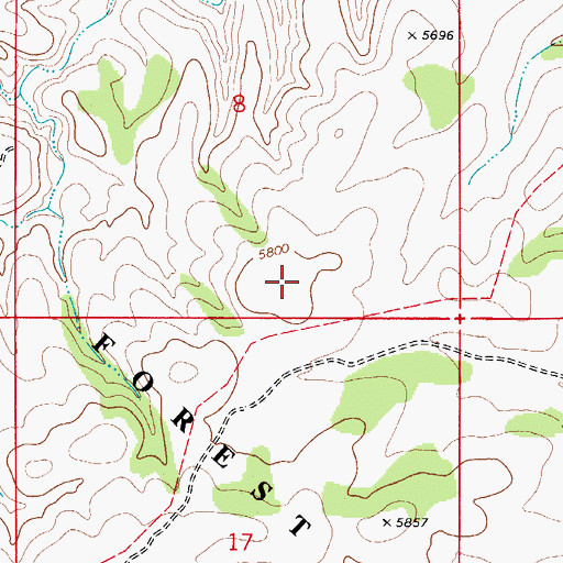 Topographic Map of Wildhorse Mesa Water Storage Tank, NM