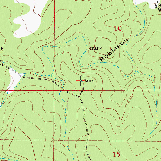 Topographic Map of West Water Storage Tank, NM