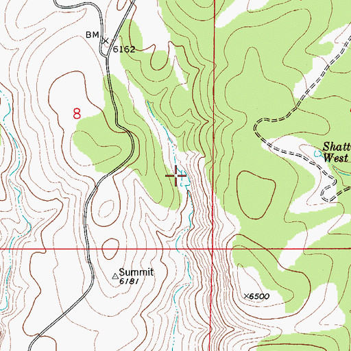 Topographic Map of Road Tank, NM