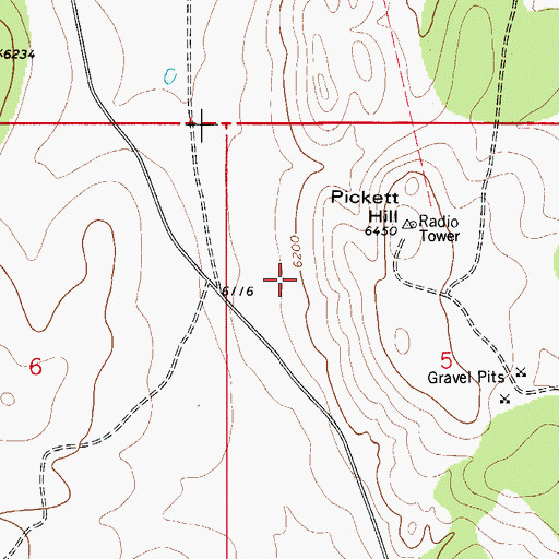 Topographic Map of Irabarne Water Storage Tank, NM
