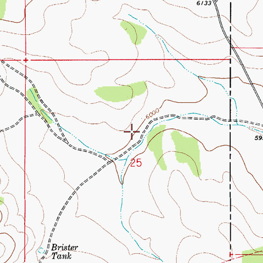 Topographic Map of Anderson Water Storage Tank, NM