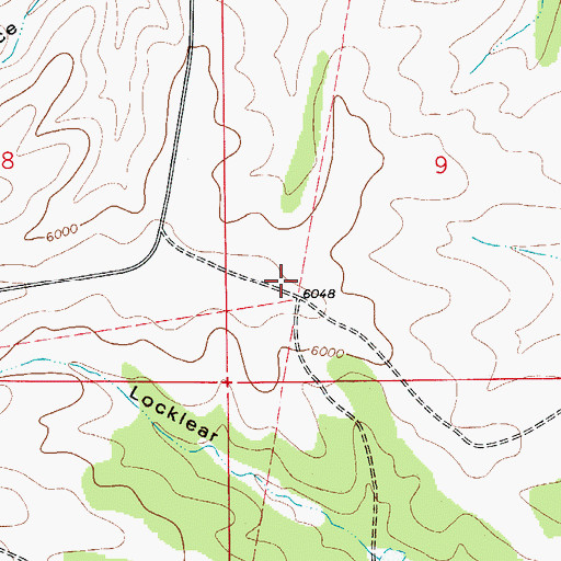 Topographic Map of Locklear Water Storage Tank, NM
