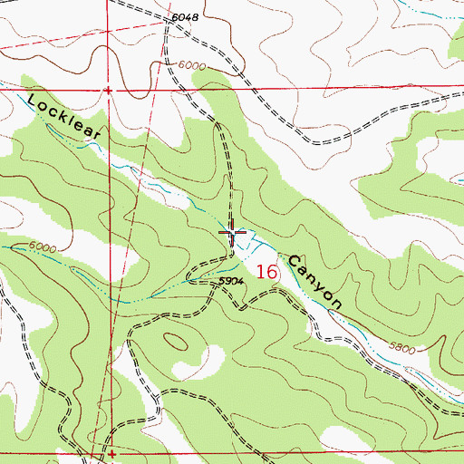 Topographic Map of Locklear Tank, NM