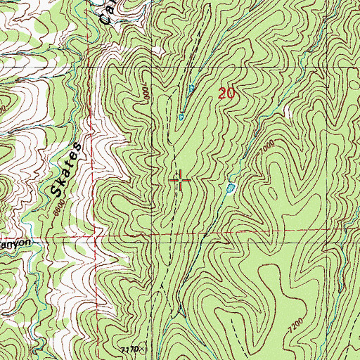Topographic Map of T-Eleven Tank, NM