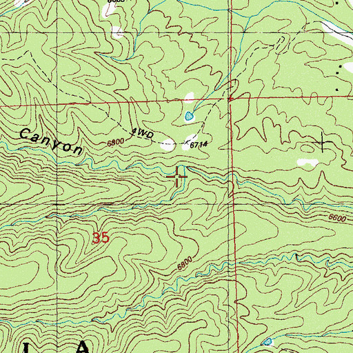 Topographic Map of Unknown Tank, NM