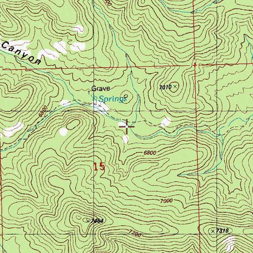 Topographic Map of Deemer Canyon, NM
