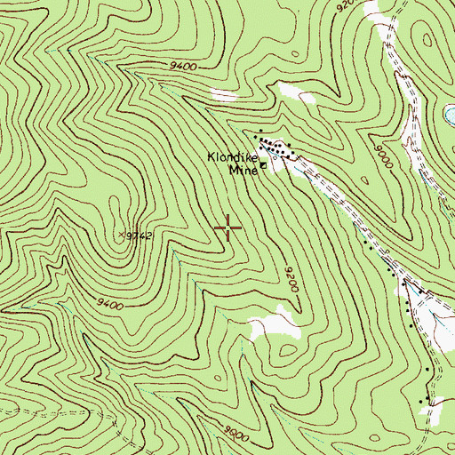 Topographic Map of Val Verde Ski Area, NM