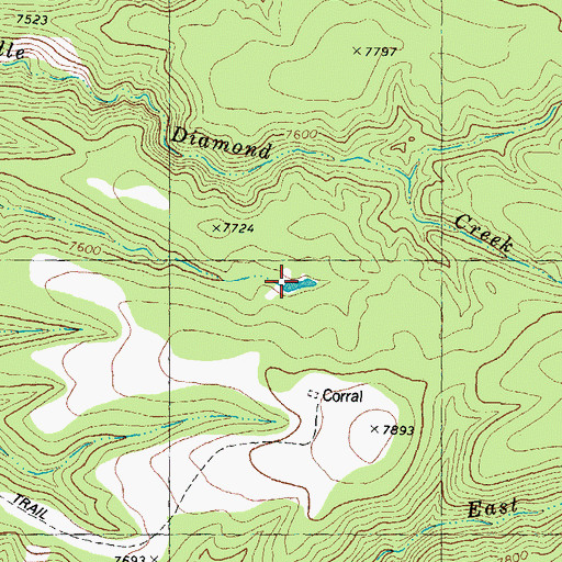 Topographic Map of Slick Rock Tank, NM