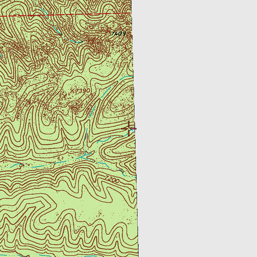 Topographic Map of Middle Diamond Tank Number Two, NM