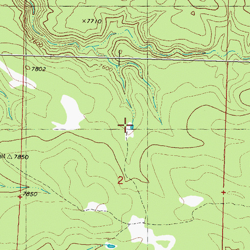 Topographic Map of Inman Cienega Tank, NM