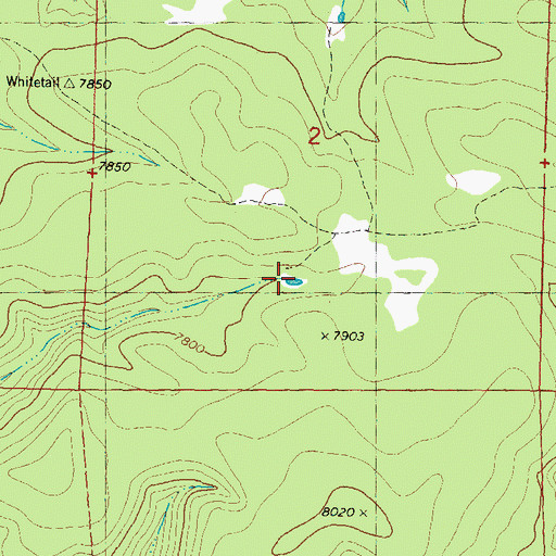 Topographic Map of Cox Tank, NM