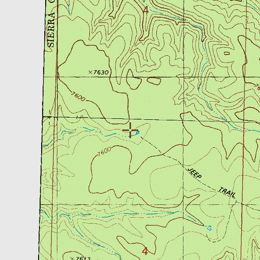 Topographic Map of Shallow Tank, NM