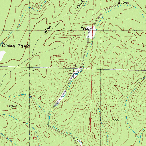 Topographic Map of Road Tank, NM