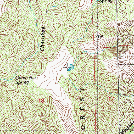 Topographic Map of Hells Hole Tank, NM