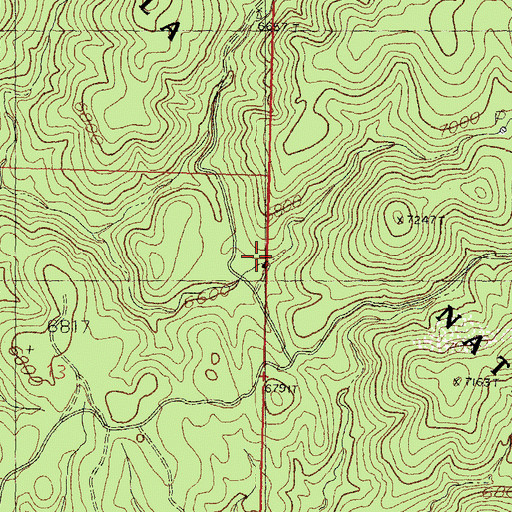 Topographic Map of Upton Cabin Well, NM
