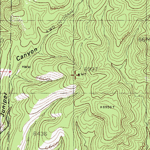 Topographic Map of Top Water Tank, NM