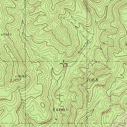 Topographic Map of Corral CanyonTank, NM
