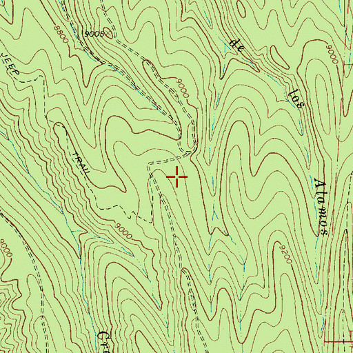 Topographic Map of Cebadilla Trick Tank, NM