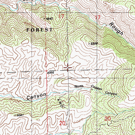 Topographic Map of Corner Tank, NM