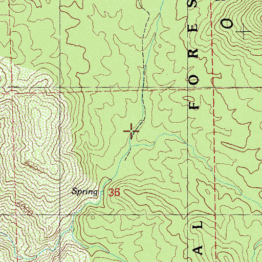 Topographic Map of Peak Corral, NM