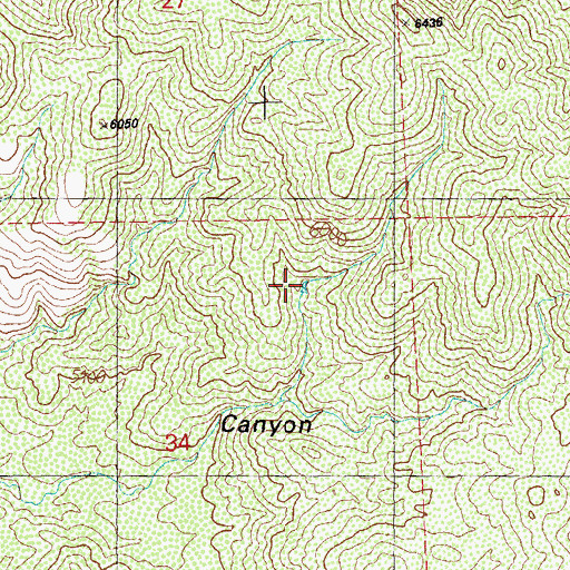 Topographic Map of Oak Tank, NM