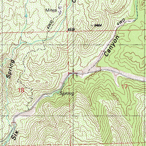 Topographic Map of Bar Six Corral, NM