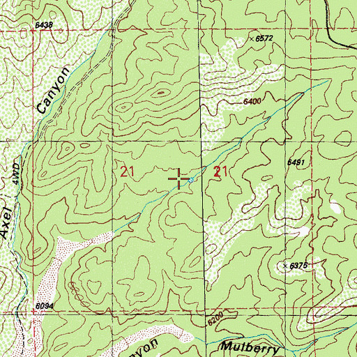Topographic Map of Mulberry Tank, NM