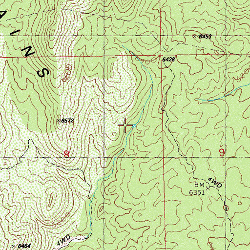 Topographic Map of Bar Six Tank, NM