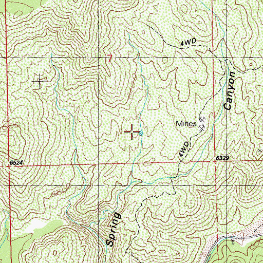 Topographic Map of Spring Canyon Tank, NM