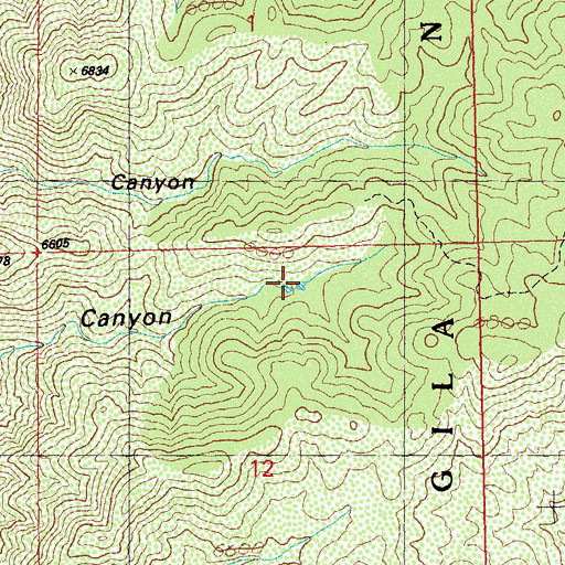 Topographic Map of Dripping Spring Tank, NM