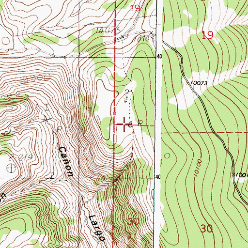 Topographic Map of Dry Lake, NM