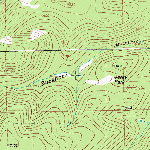 Topographic Map of Jerky Park Pasture Tank, NM