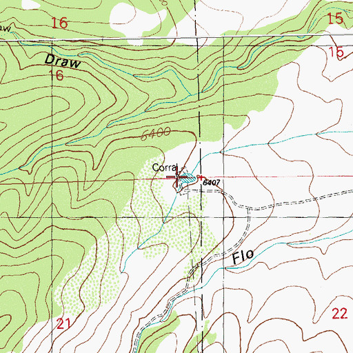 Topographic Map of Quien Sabe Tank, NM