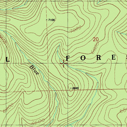 Topographic Map of Old Big Tank, NM