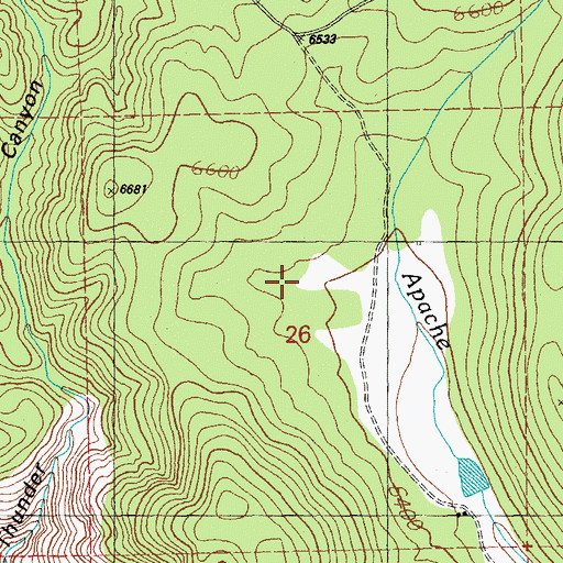 Topographic Map of West Tank, NM