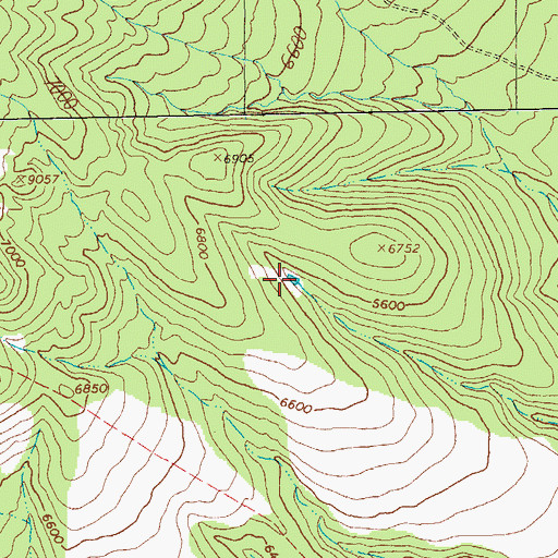 Topographic Map of White Rocks Tank, NM