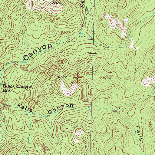 Topographic Map of Aldo Leopold Wilderness, NM