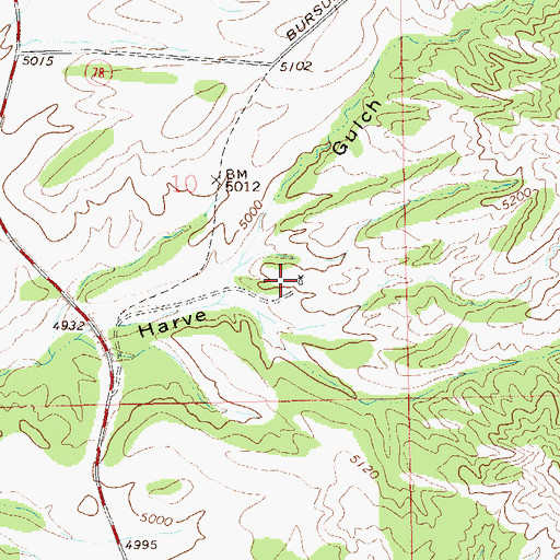 Topographic Map of Harve Gutch Windmill, NM