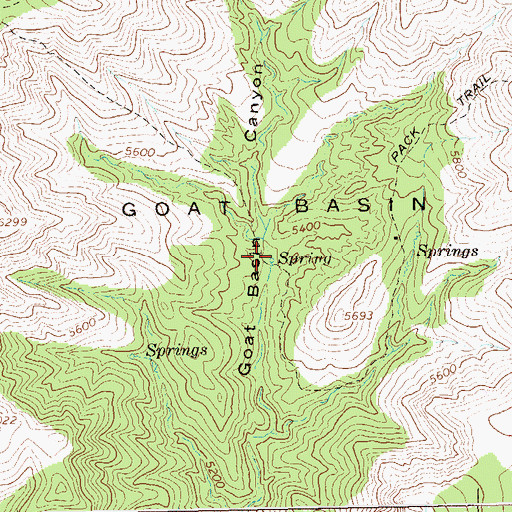 Topographic Map of Alum Spring, NM